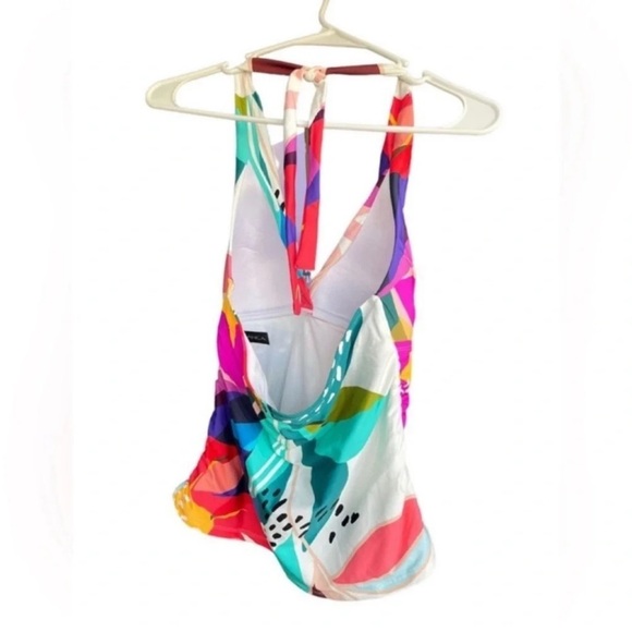 LA BLANCA Eclectic Shore Halter Tankini Top Size 4 - Picture 8 of 13